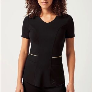 Jaanuu Zipper Waist Scrub Top (Large)